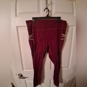 Fabletics Burgundy Leggings